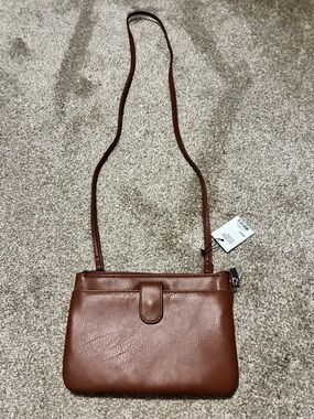 Vegan Leather Small Brown Handbag